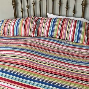 POTTERY BARN💙KING DUVET💚WITH 2 KING SHAMS❤️